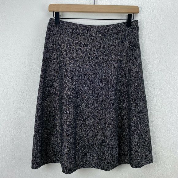 Nanette Lepore Dresses & Skirts - Nanette Lepore Black Gold Metallic A-Line Skirt